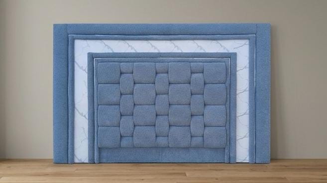 Haven Layered Woven-Tufted Headboard Extra King