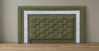 Haven Layered Woven-Tufted Headboard Extra King